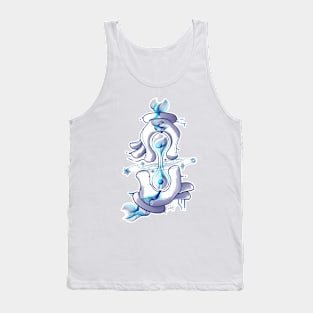 Blue cartoon hands modern and unique 4 Tank Top